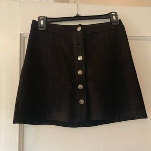Zara faux suede mini skirt